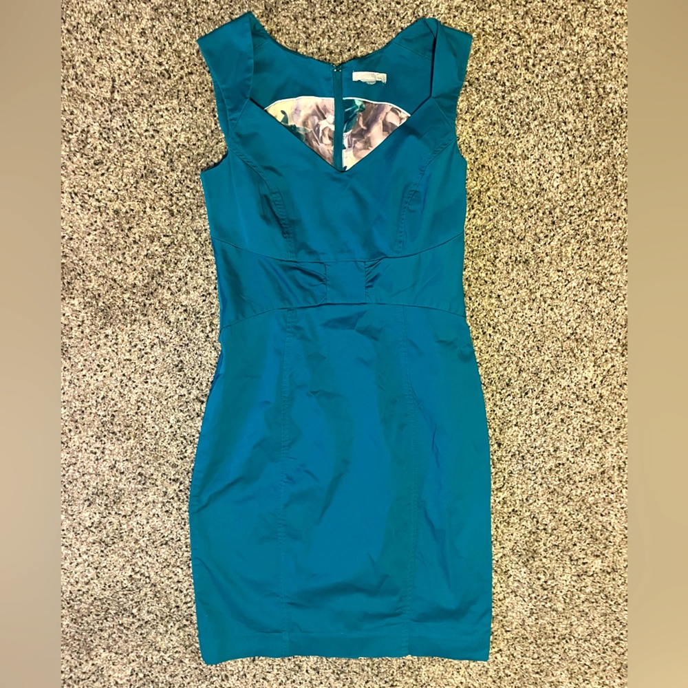 (Bundle 3 for $15) Teal blue H&M dress